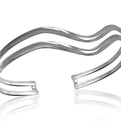 ladies silver bangle