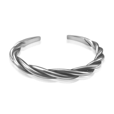 Silver Bangle Twisted