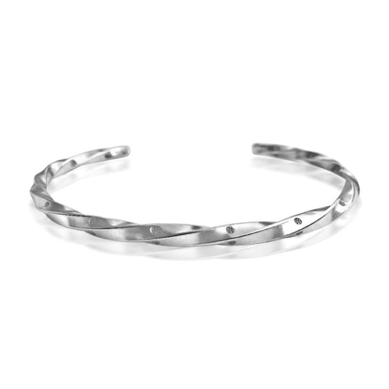 Solid Silver Bangle - Free Delivery - Alfred & Co. Jewellery