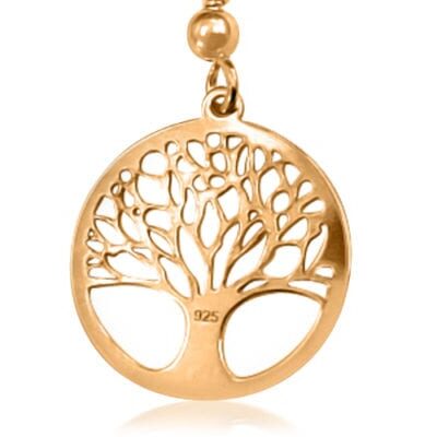 Mulberry Tree of Life Earrings Rose Gold