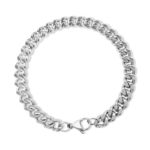 Silver Bracelet | Smooth Curb Style | 7mm Width | ice©