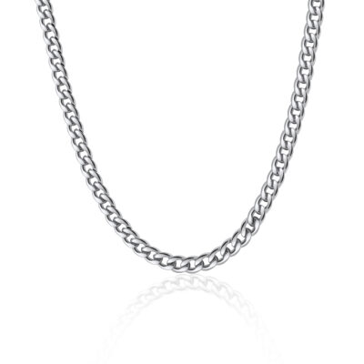 Mens Silver Cuban Chain 7mm