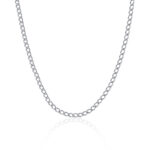 Silver Necklace | 4mm Width | CubanSkinny