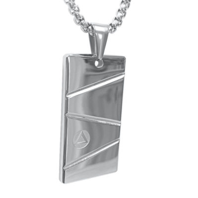 mens silver pendant necklace