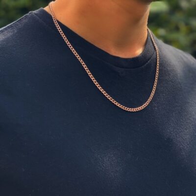 Alfred & Co. London Men's Curb Chain Necklace