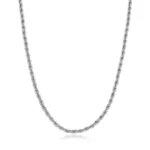 Mens Silver Rope Chain 4mm