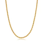 Mens Gold Rope Chain 4mm