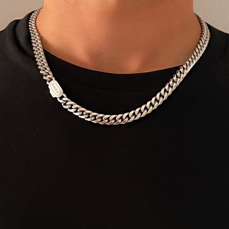 Mens Silver Chain - Miami