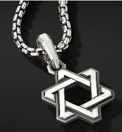 14K GOLD BLACK DIAMOND MAGEN DAVID NECKLACE – Jen K Online