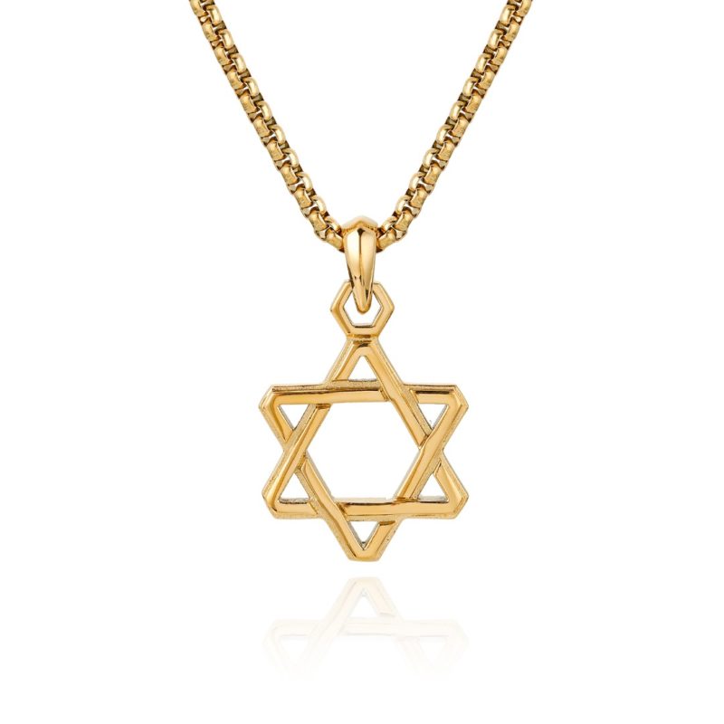 Star of David Necklace Gold