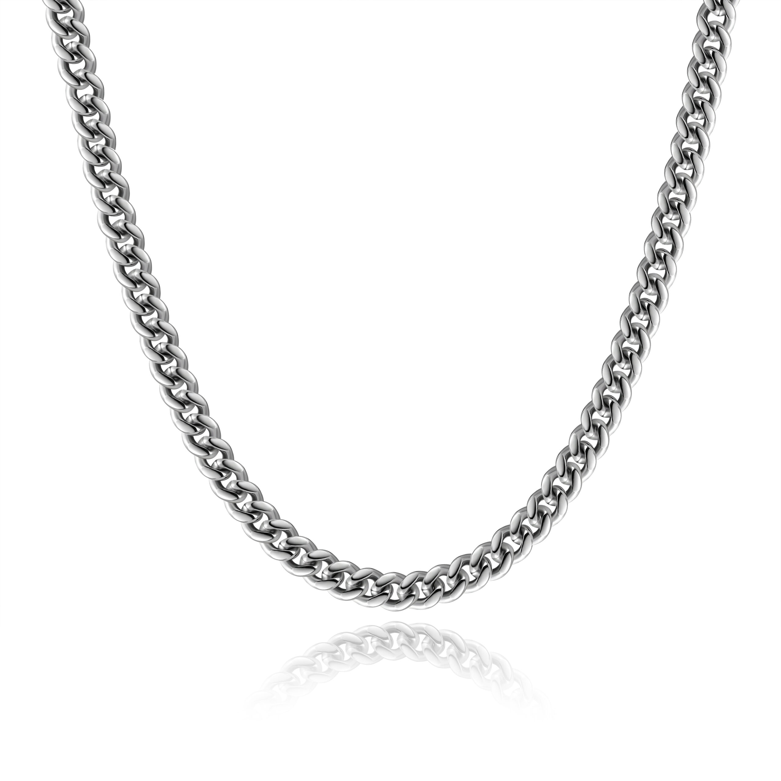 Cable Bracelet - 6mm - Men's Silver Chain Bracelet - JAXXON