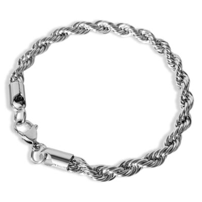 Silver Rope Bracelet