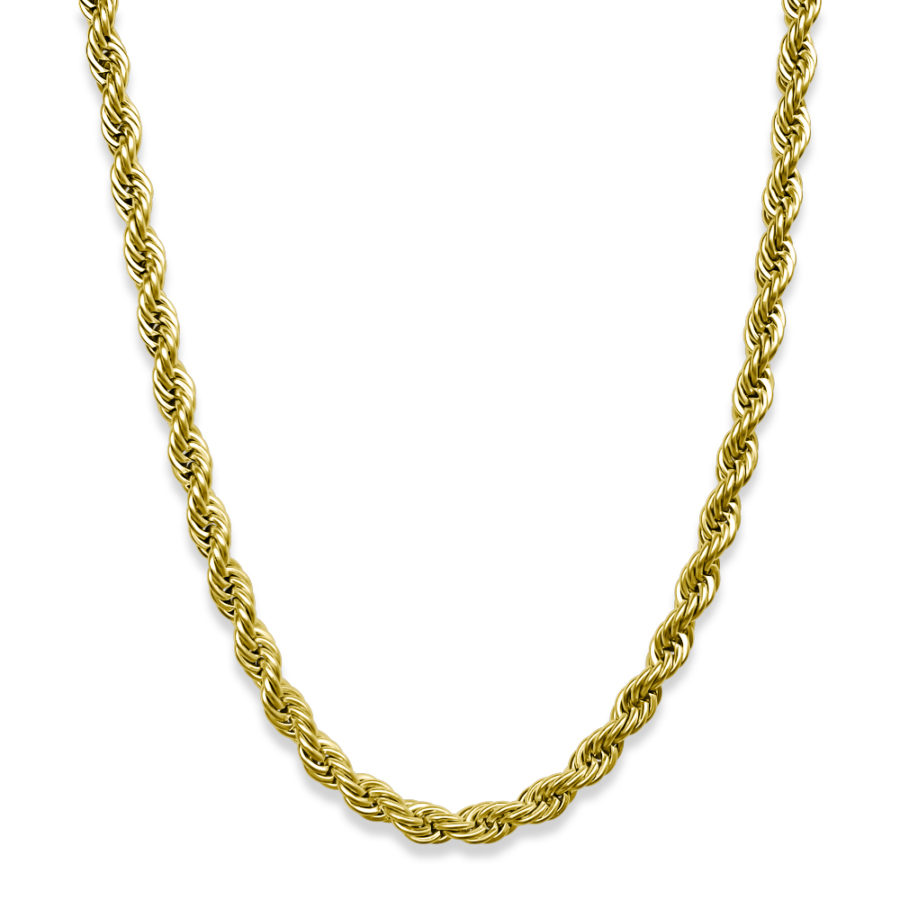 Gold Rope Chain Necklace