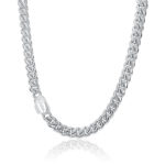 Silver Chain Necklace Cuban