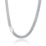 Silver Chain Necklace Cuban