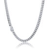 Silver Necklace | Cuban | 6mm Width | Miami
