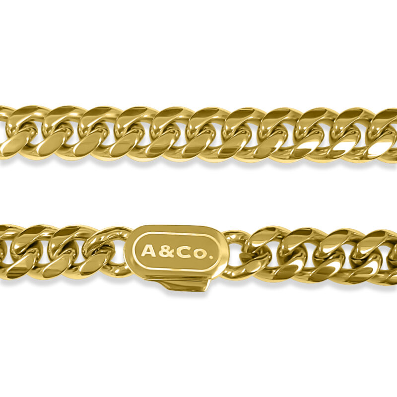 Gold Cuban Bracelet | 8mm Width | Miami - Image 2