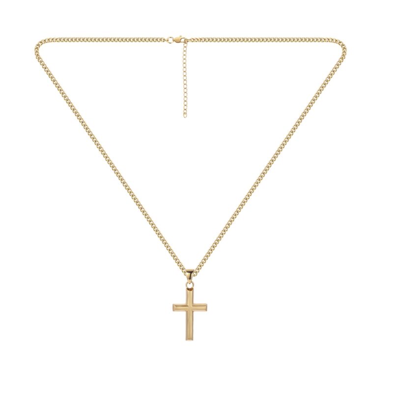 GOLD CROSS NECKLACE