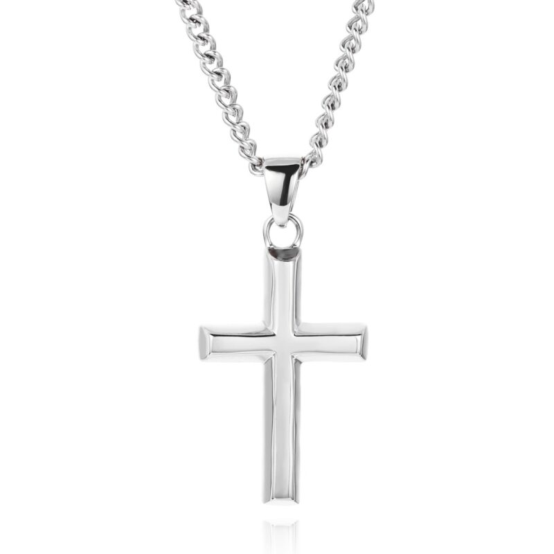 CROSS NECKLACE SILVER