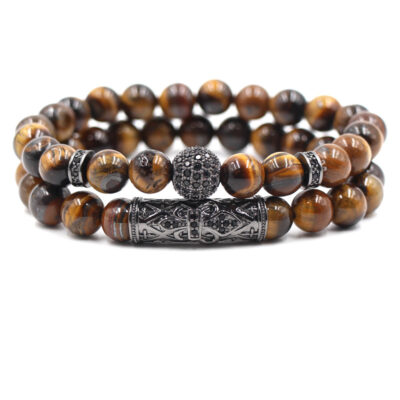 Brown Tiger Eye Bead Bracelet