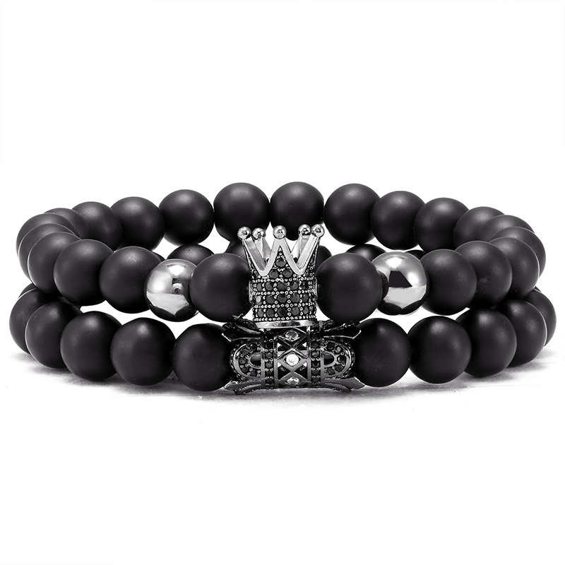 Black sales crown bracelet