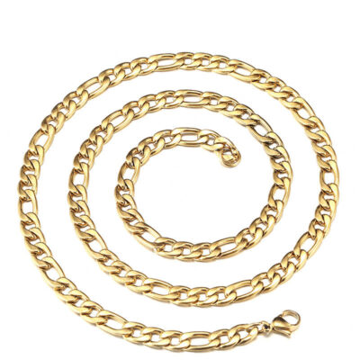 Gold Figaro Chain Necklace