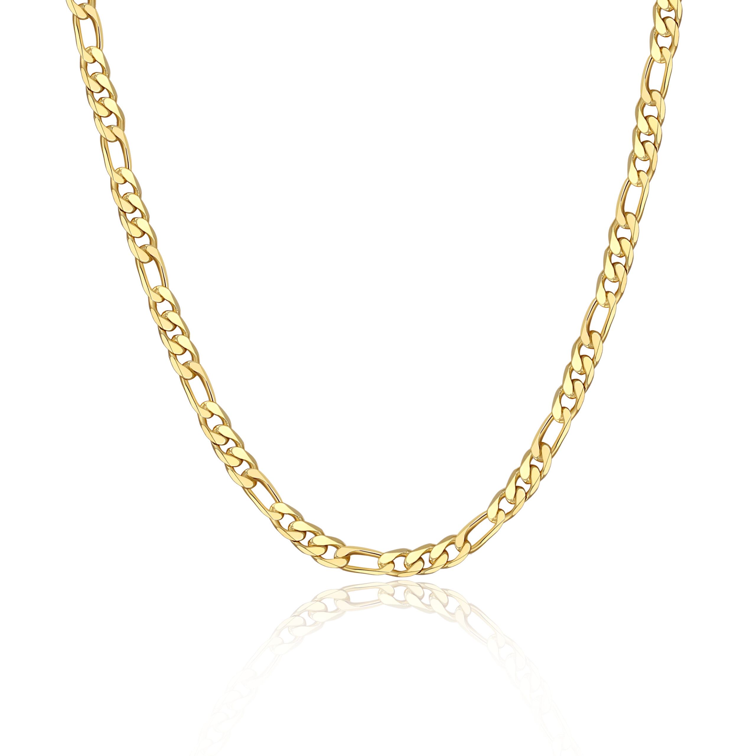 Gold Chain Necklace, 18K Gold Plated Stainless Steel Unisex Waterproof –  KesleyBoutique