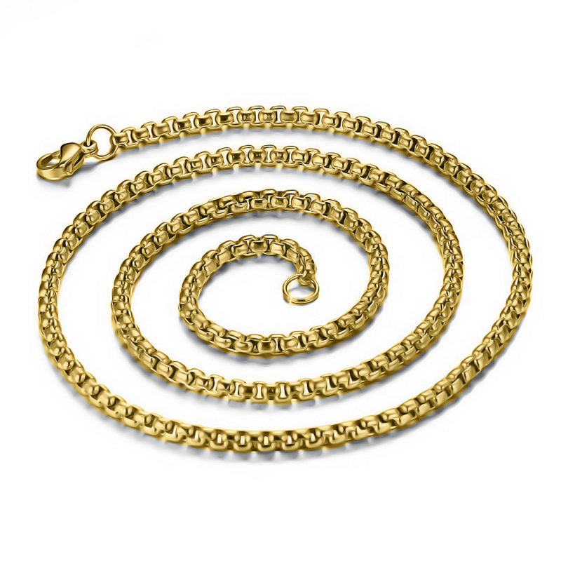 Gold Rolo Chain Necklace