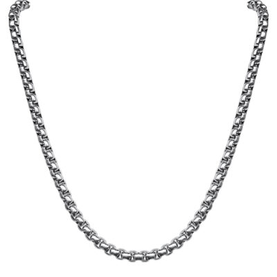 Silver Rolo Chain Necklace