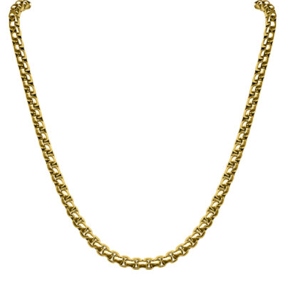 Gold Rolo Chain Necklace