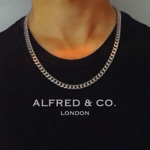 Mens Silver Chain Necklace