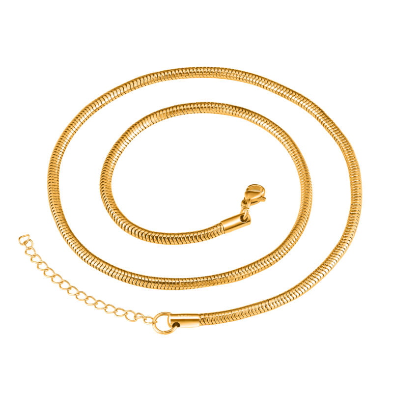 Gold Chain Necklace 3mm Width