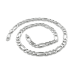 Sterling Silver Necklace - Figaro Style, 2.12mm Width