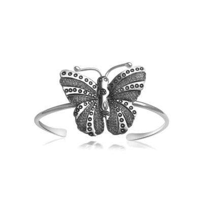 Silver Butterfly Bangle
