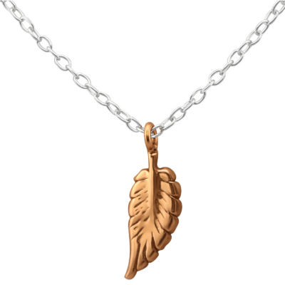 Rose Gold Leaf Necklace