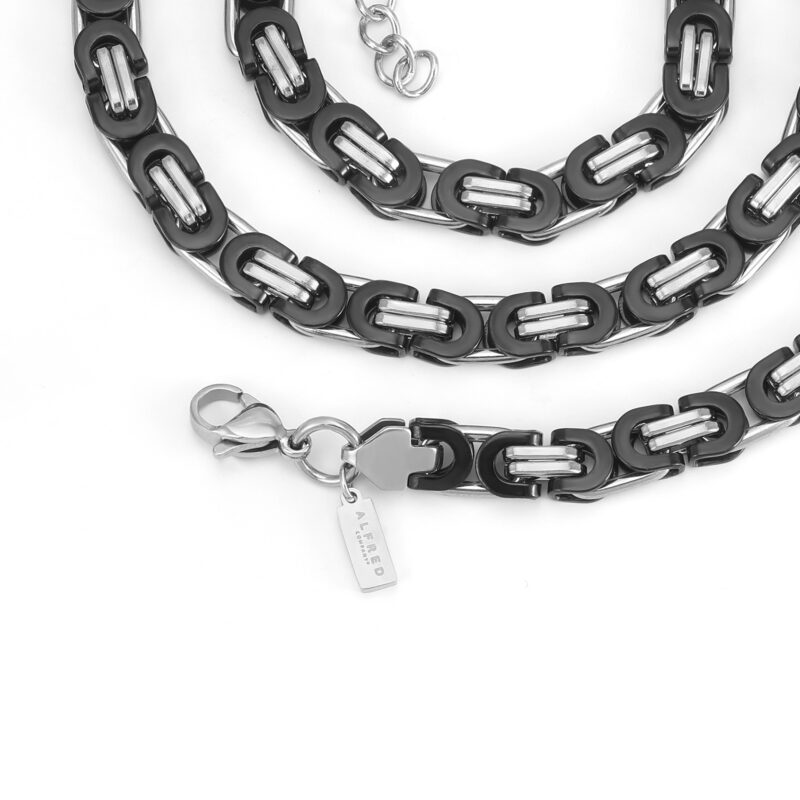 Byzantine Chain Black Silver