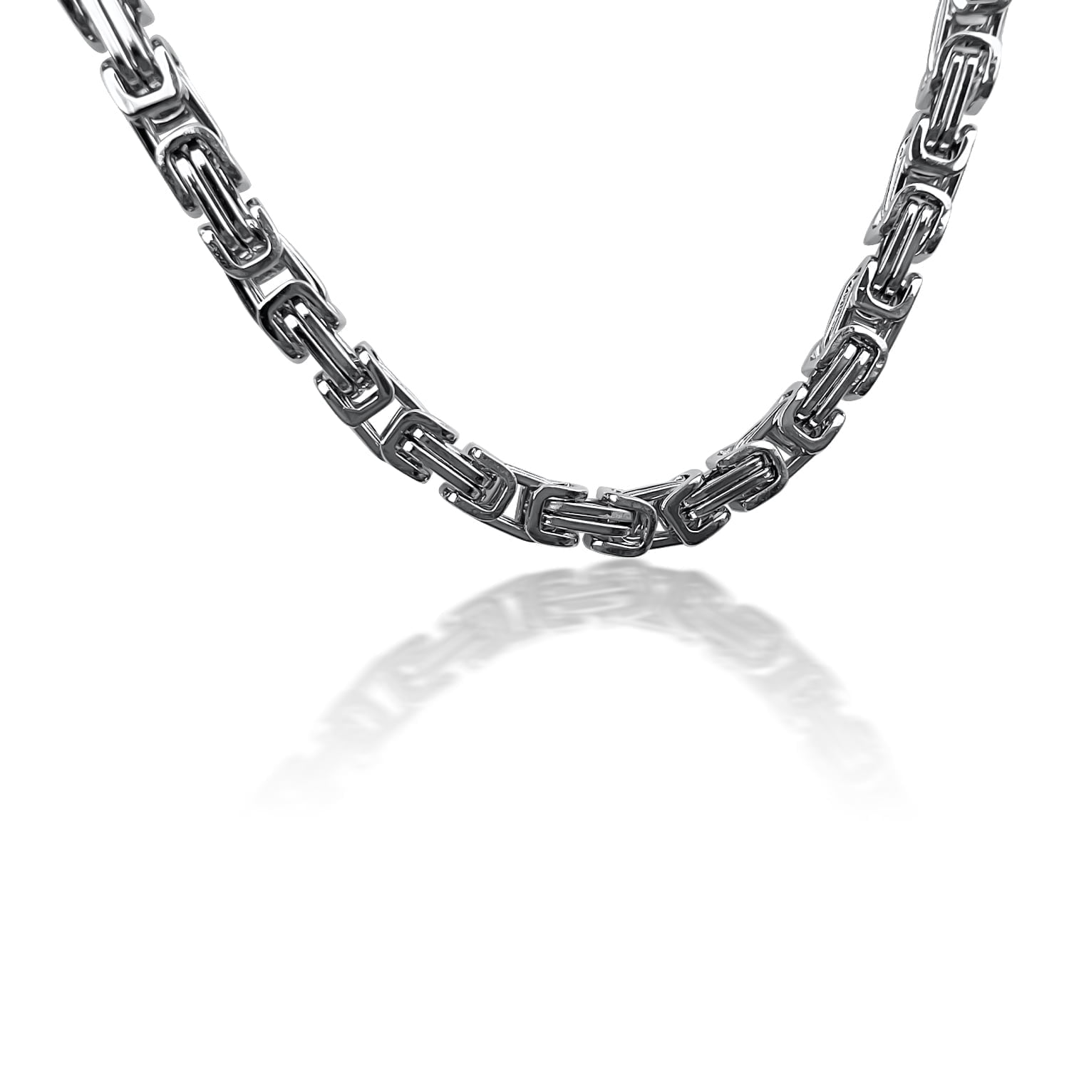 Heavy Sterling Silver Byzantine Necklace - Gorgeous