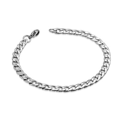 Men's Thin Silver Bracelet