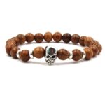 Skull Bracelet in Brown