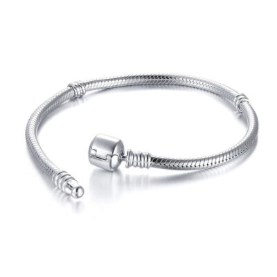 Silver Charm Bracelet Snake