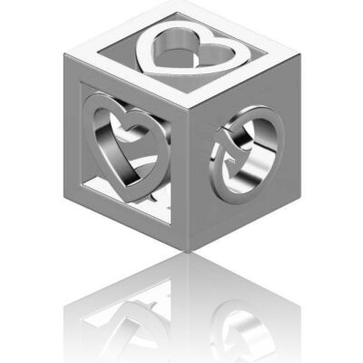 Hearts Cube Charm