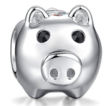 Pig Charm | Sterling Silver