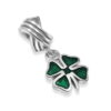Four Leaf Clover Link Charm | Sterling Silver