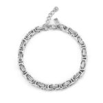 Byzantine Bracelet (SILVER) | 5mm Width | Storm