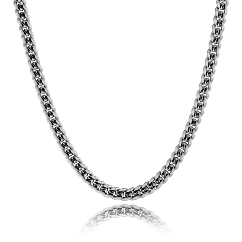 Mens Silver Curb Chain 10mm