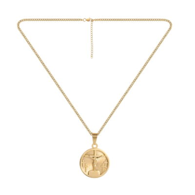 GOLD CRUCIFIX NECKLACE