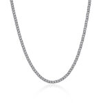 CURB CHAIN (SILVER) | 4mm Width | Thin ice©