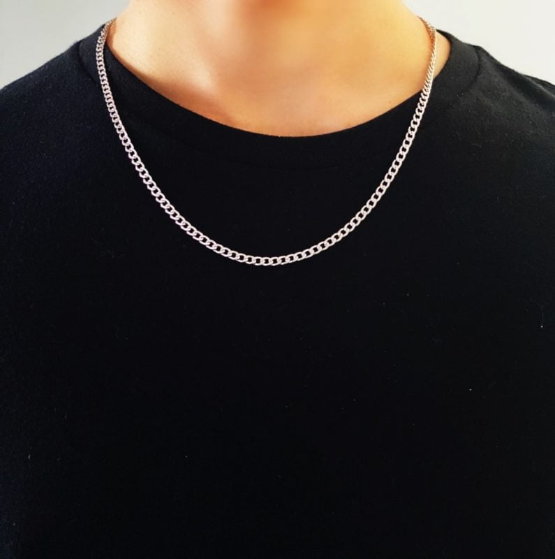Thin Mens Chain Necklace