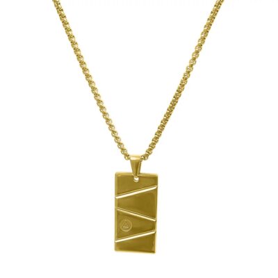 Gold pendant necklace