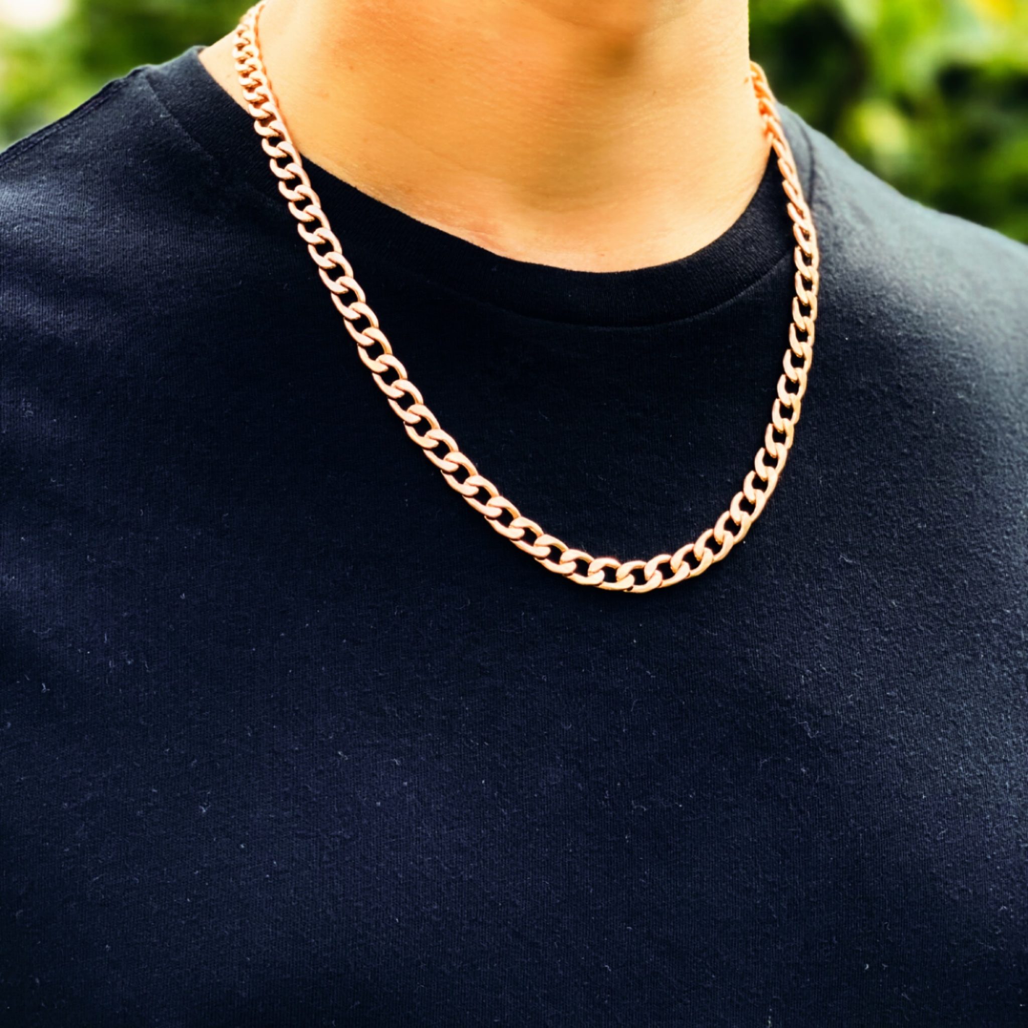 Mens Rose Gold Chain | Stylish | Free Delivery | Alfred & Co. Jewellery